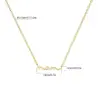 Wholesale Jewelry Simple Style Letter 304 Stainless Steel 18K Gold Plated Plating Pendant Necklace