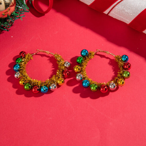 Wholesale Christmas color earrings niche design earrings