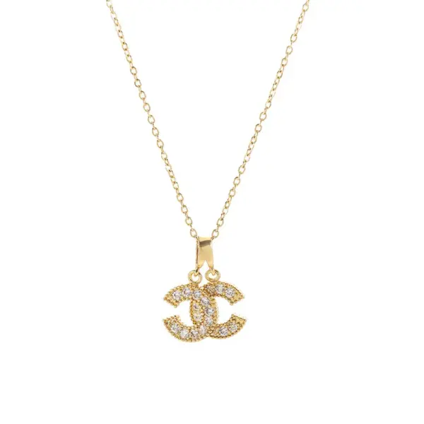 Wholesale PVD Coated Real Gold Plated Butterfly Key Lock Stainless Steel Waterproof Non Tarnish Pendant Necklace