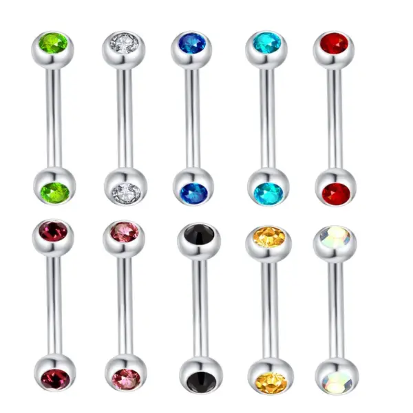 Wholesale Fashion Rhombus Stainless Steel Rhinestones Ear Studs 1 Piece