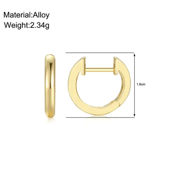 Wholesale 1 Pair Classic Style Solid Color Copper Earrings