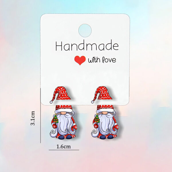Wholesale Christmas-themed acrylic earrings