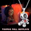 Wholesale Cross-border New Cursed Doll Necklace European and American Dark Gothic Style Creative Pendant Halloween Jewelry Gift