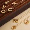 Wholesale Casual Simple Style Letter Copper Pendant Necklace In Bulk