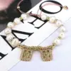 Wholesale Fashion Portrait Faith Cross Copper Gold Plated Zircon Bracelets In Bulk