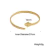 Wholesale Fashion Snake 304 Stainless Steel 18K Gold Plated Stainless Steel Bracelets In Bulk