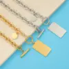 Wholesale 304 Stainless Steel Geometric Customization Laser Engraving PVD Coated 18K Real Gold Plated Casual Hip-Hop Streetwear Waterproof Non Tarnish Plating Cable Chain Necklace