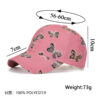 Wholesale New Solid Color Butterfly women's all-match fashionable peaked cap fashionable elegant high-end baseball cap B1134