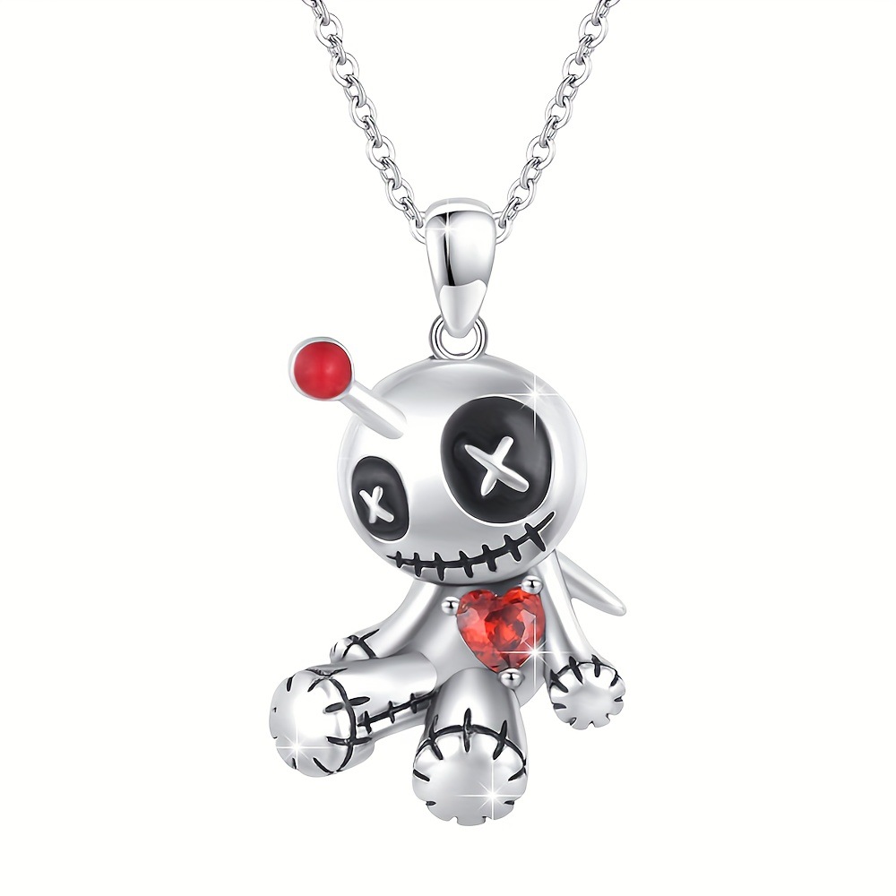 Wholesale Doll Necklace Design Creative Fun Punk Pendant Necklace