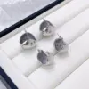 Wholesale PVD Coated 18K Gold Platinum Real Gold Plated Geometric 304 Stainless Steel Elegant Streetwear Waterproof Non Tarnish Ear Studs