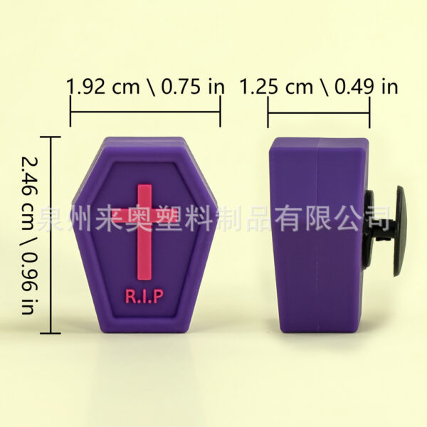 Wholesale New Hot-Selling Cartoon Casual Garden Shoe Buckle Decorative Accessories in Stock 3D Stereo Halloween Hole Shoe Flower Accessories