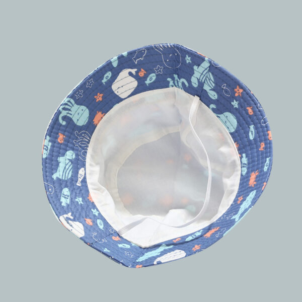 Wholesale Korean New Cute Cartoon Pattern Baby Hat Children's Spring and Summer Outdoor Sunscreen Sun Hat 52cm Basin Hat