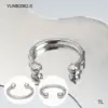 Wholesale 304 Stainless Steel Solid Color PVD Coated Stone-Free Real Gold Plated Simple Style Waterproof Non Tarnish Plating Chain Ball Chain Gold Bracelets
