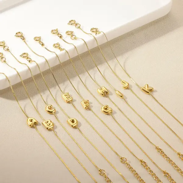 Wholesale Trendy Adjustable Letter Bracelet Elegant Fashion Jewelry Gift For Women Chain Style Compact Size Stainless Steel