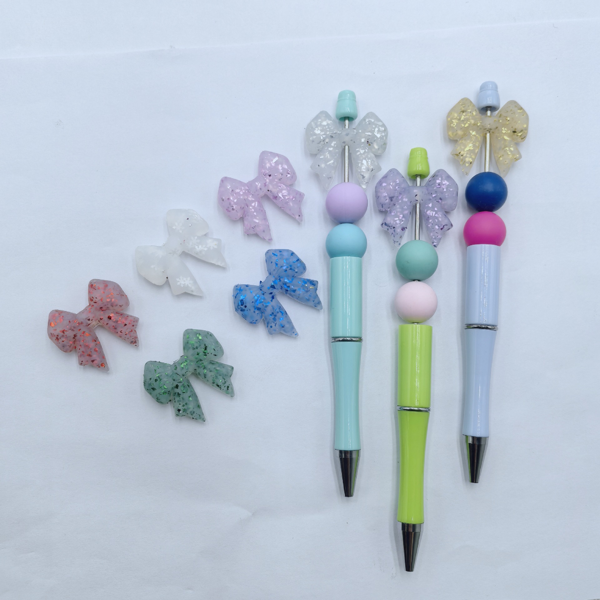 Wholesale Cross-Border Hot-Selling New Products: New Butterfly Braids Multi-Color Series Silicone Cartoon Beads Beads Factory
