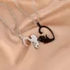 Wholesale Jewelry Simple Style Cat 304 Stainless Steel Polishing Pendant Necklace