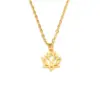 Wholesale Jewelry Fashion Lotus Stainless Steel Necklace