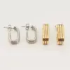 Wholesale Ion Plating (IP) Geometric 304 Stainless Steel Elegant Simple Style Commute Waterproof Non Tarnish Ear Studs
