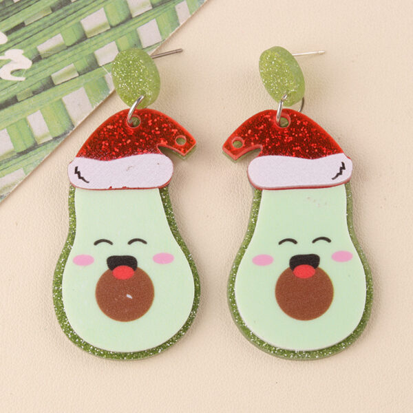 Wholesale European and American Christmas Earrings Creative Cartoon Santa Claus Clothes Snowman Personality Exaggerated Earrings Ear Jewelry Women