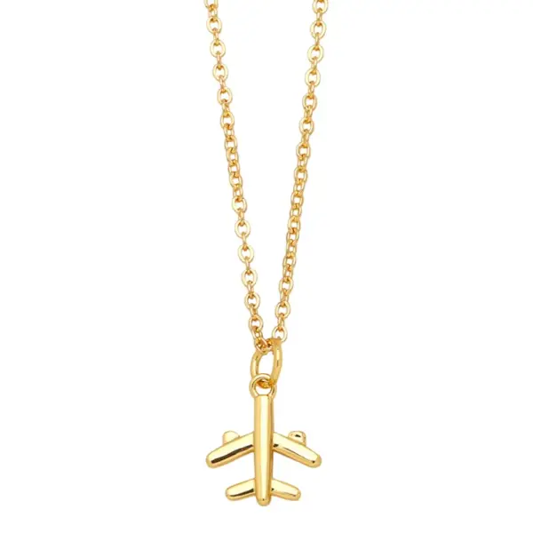 Wholesale Copper Cable Chain Fish Tail Pendant Necklace