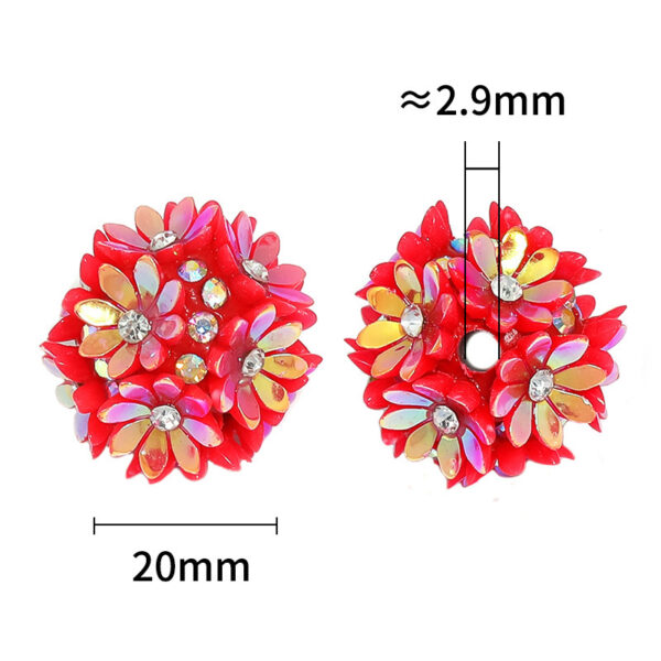 oly-26e136228be21d67af637e028282323c Wholesale Rhinestone-encrusted resin flower-shaped beads
