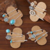 Wholesale Bohemian Turquoise Inlaid Hairpin Set