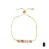 Wholesale Fashion Geometric Copper 18k Gold Plated Artificial Gemstones Bracelets In Bulk