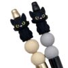 Wholesale Cross-border in stock New Halloween 3D Silicone Molar Beads Black Cat Children's Focus Jewelry Beads