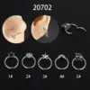 Wholesale Hip-hop Star Titanium Steel Polishing Nose Ring Nose Pin