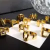 Wholesale Copper Simple Style Letter Open Rings