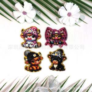 Wholesale Specializing in cross-border best-selling sequined acrylic DIY accessories and jewelry - Baby Cow series from Jingyi Innovation Factory