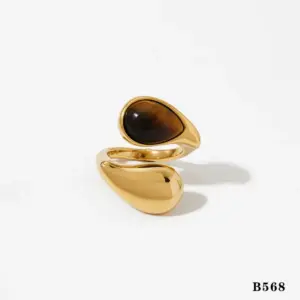 Gold Tigereye Ring B568