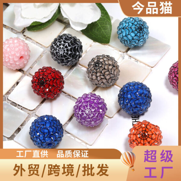 Wholesale Christmas resin rhinestone beads