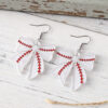 Wholesale Cross-border Hot Sports Bow Pendant Earrings Ball Games Earrings Sports Fans Acrylic Earrings