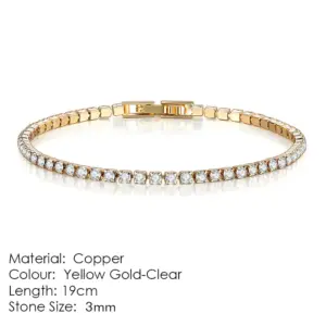 3mm Gold 19cm