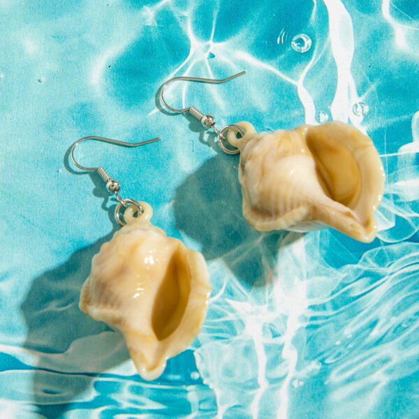 Wholesale Cross-Border Bohemian Beach Style Starfish Shell Acrylic Earrings Summer Ocean Series Earrings for Women