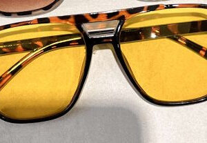Leopard print frame yellow film