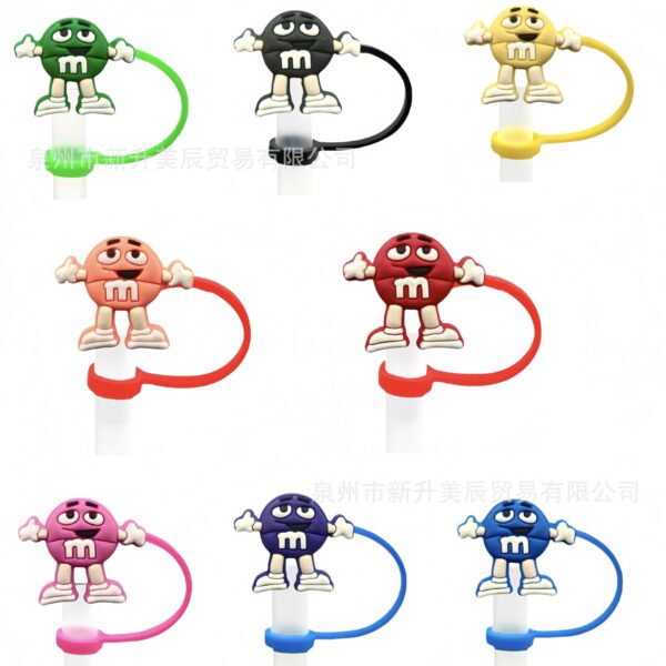 Wholesale Chocolate Bean Series Straw Covers and Caps