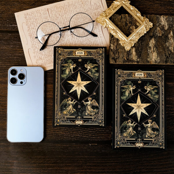 Wholesale Cross-border best-selling new retro style high-value six-pointed star tarot cover portable notebook diary