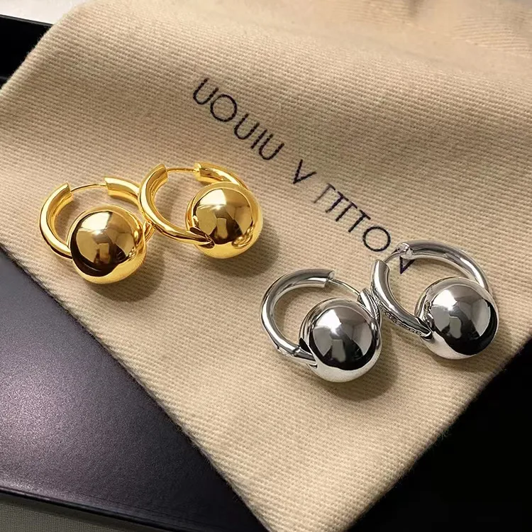 Wholesale Simple Style Solid Color Copper Earrings Plating Copper Earrings