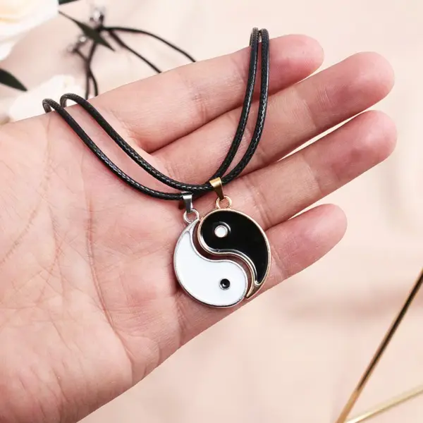Wholesale New Wax Rope Stainless Steel Chain Necklace Pendant Jewelry Wholesale