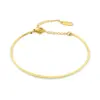 Wholesale PVD Coated Real Gold Plated Solid Color 304 Stainless Steel Simple Style Waterproof Non Tarnish 304 Stainless Steel Bangle