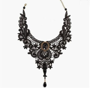 oly-2797b7ee7ca8598af7cf3501faa7d2c2 Wholesale Gothic choker lace necklace women's necklace simple exaerated black clavicle chain fake collar handmade jewelry
