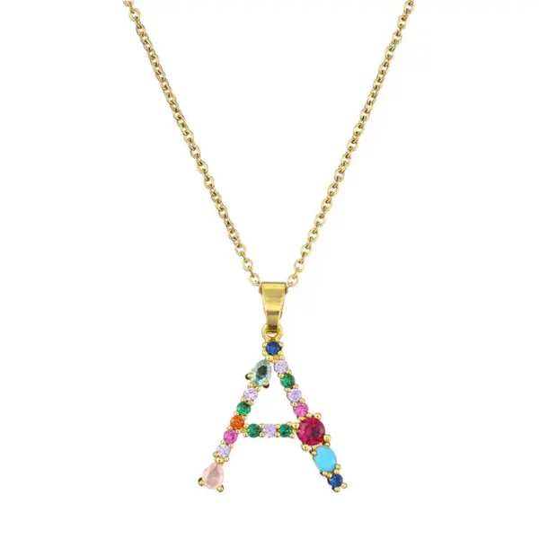 Wholesale Letter Word Copper Fashion Necklace