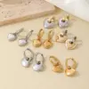 Wholesale 1 Pair Hip-Hop Vintage Style Heart Shape Polishing Plating 304 Stainless Steel Gold Plated Silver Plated Drop Earrings