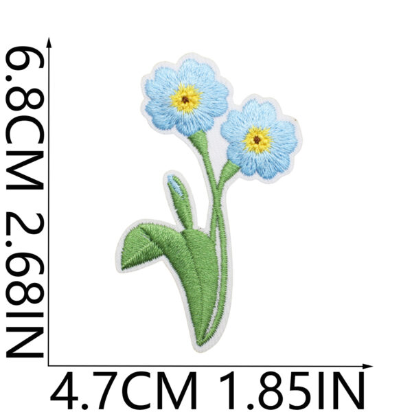 Wholesale Cute Little Grass Bee Embroidered Cloth Sticker Flower Bag Clothes Decoration Embroidered Butterfly Patch Sun Flower Ironing