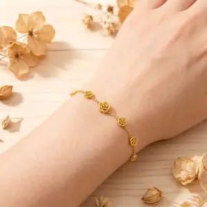 【5268】Camellia Flower Bracelet
