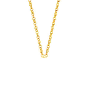 Gold cross chain / 925 Silver