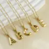 Wholesale Jewelry Fashion Letter 304 Stainless Steel 18K Gold Plated Plating Stainless Steel Necklaces
