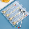 Wholesale spoon creative fruit jewelry pendant spoon coffee spoon